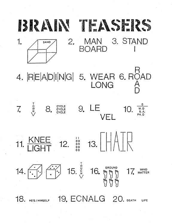 Brain Teasers With Answers Math
